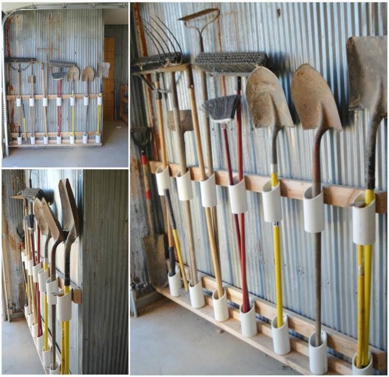 Diy Pvc Garden Tool Rack Instructions