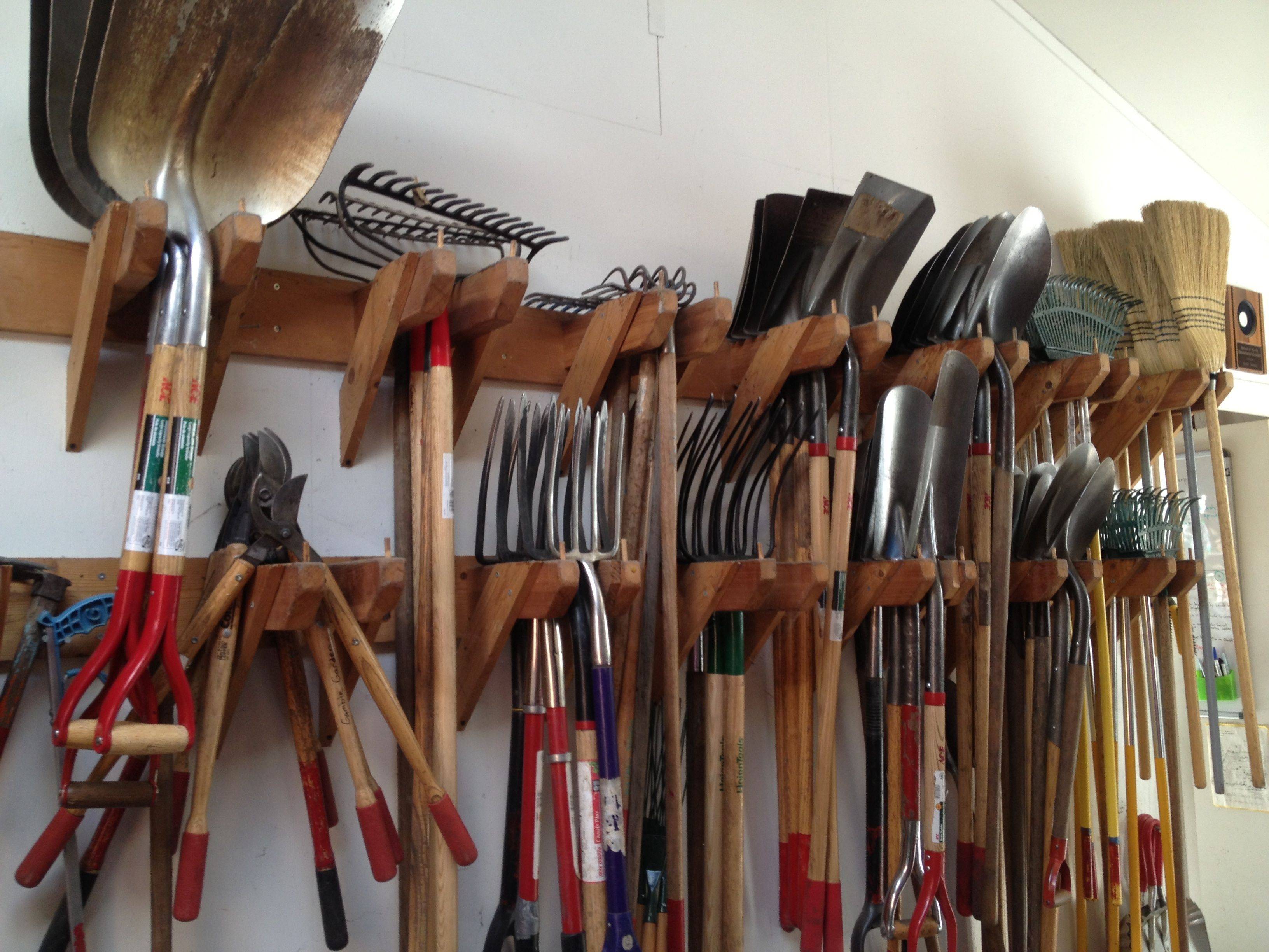 Creative Garden Tools Storage Ideas