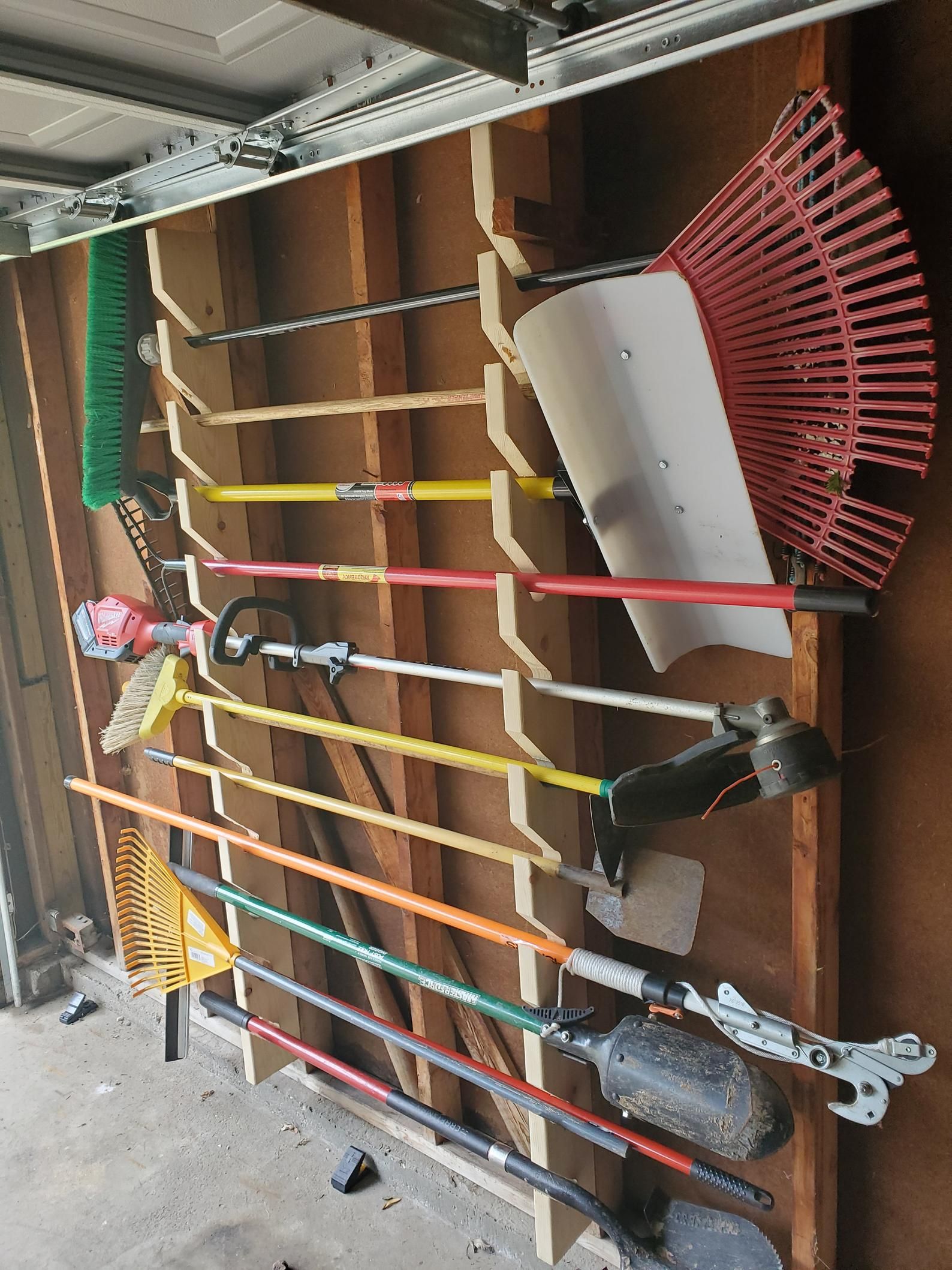 Organized Garden Tool Rack