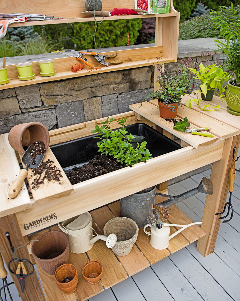 Garden Table Potting Table