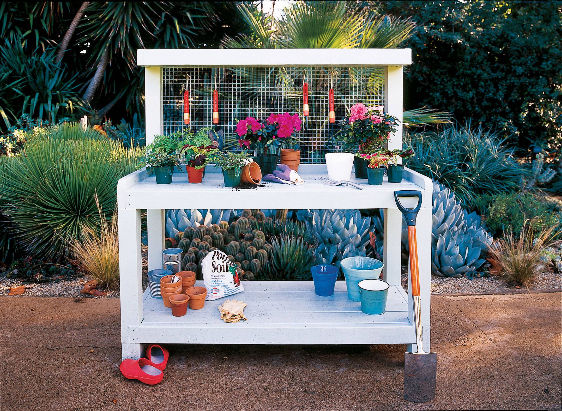 Awesome Diy Pallet Garden Bench And Storage Design Ideas Potting
