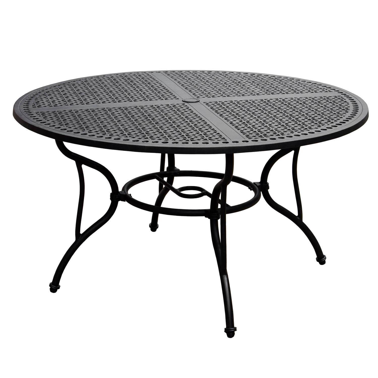 Small Black Metal Outdoor Coffee Table
