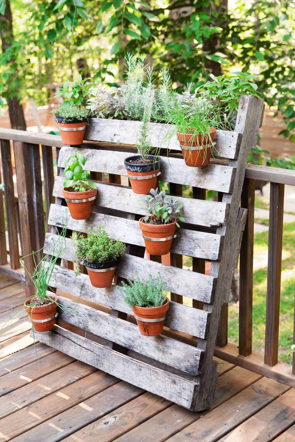 Pallets Wooden Made Vertical Garden