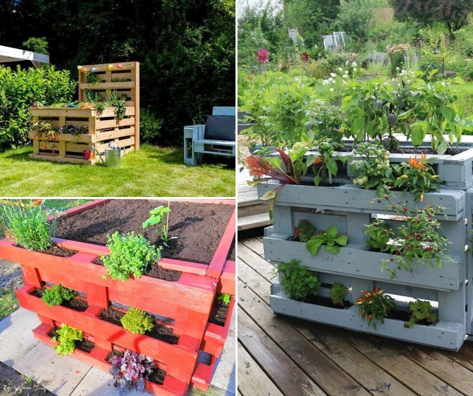 Pallets Wooden Made Vertical Garden