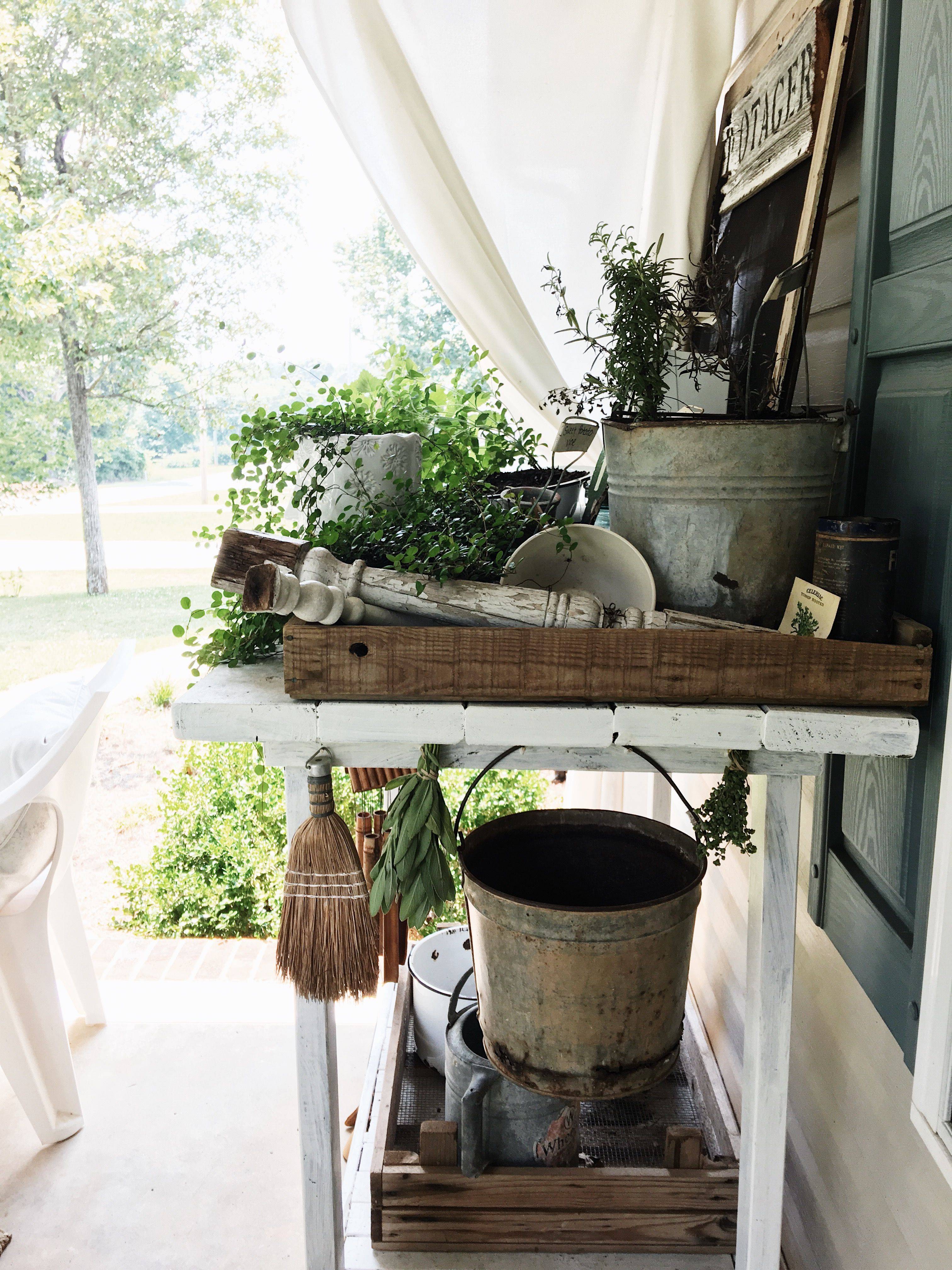 20 Cottage Garden Potting Bench Ideas You Gonna Love SharonSable