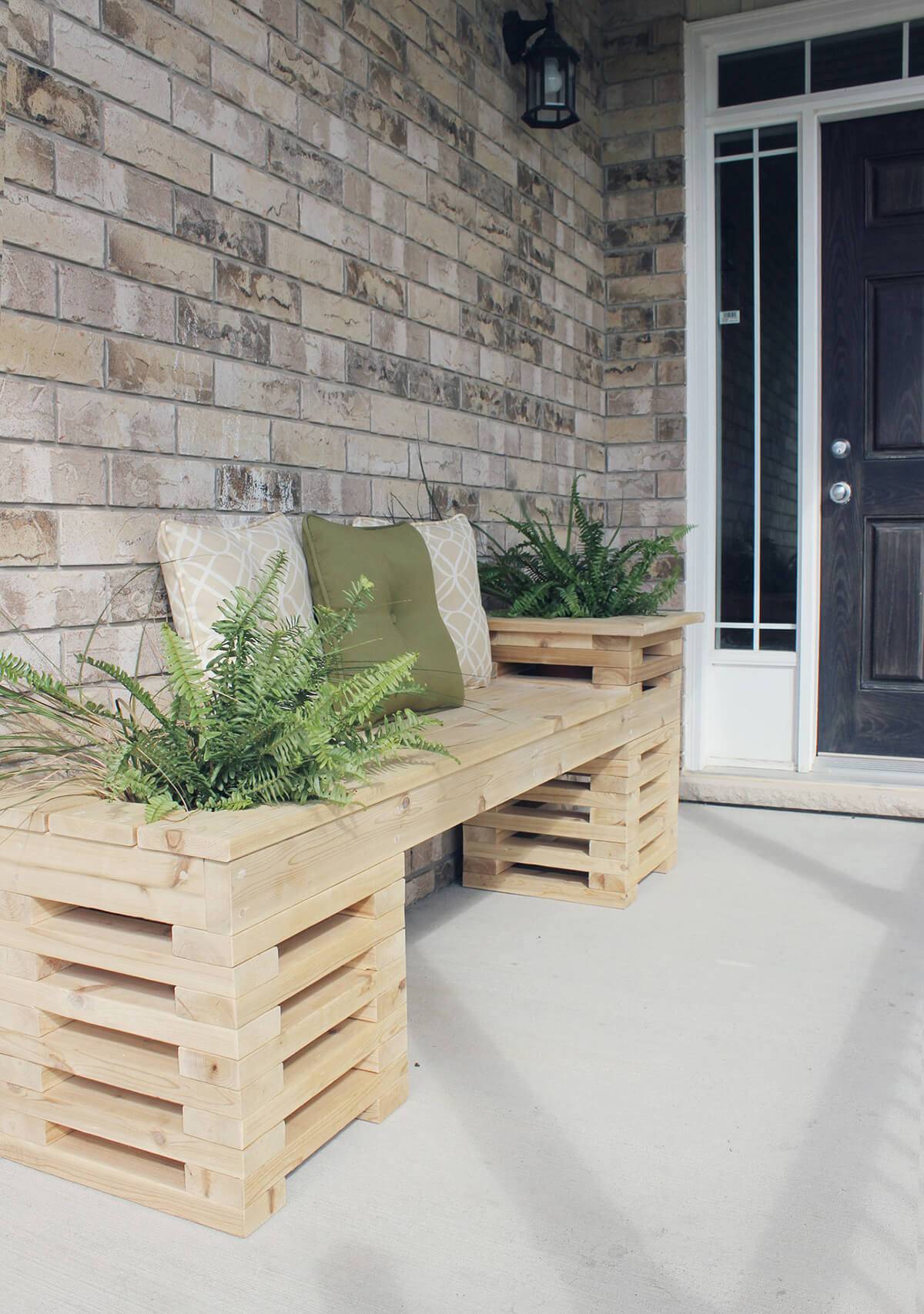 A Cute Cubby Hole Herb Garden Potting Bench