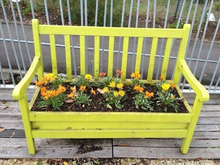 A Cute Cubby Hole Herb Garden Potting Bench