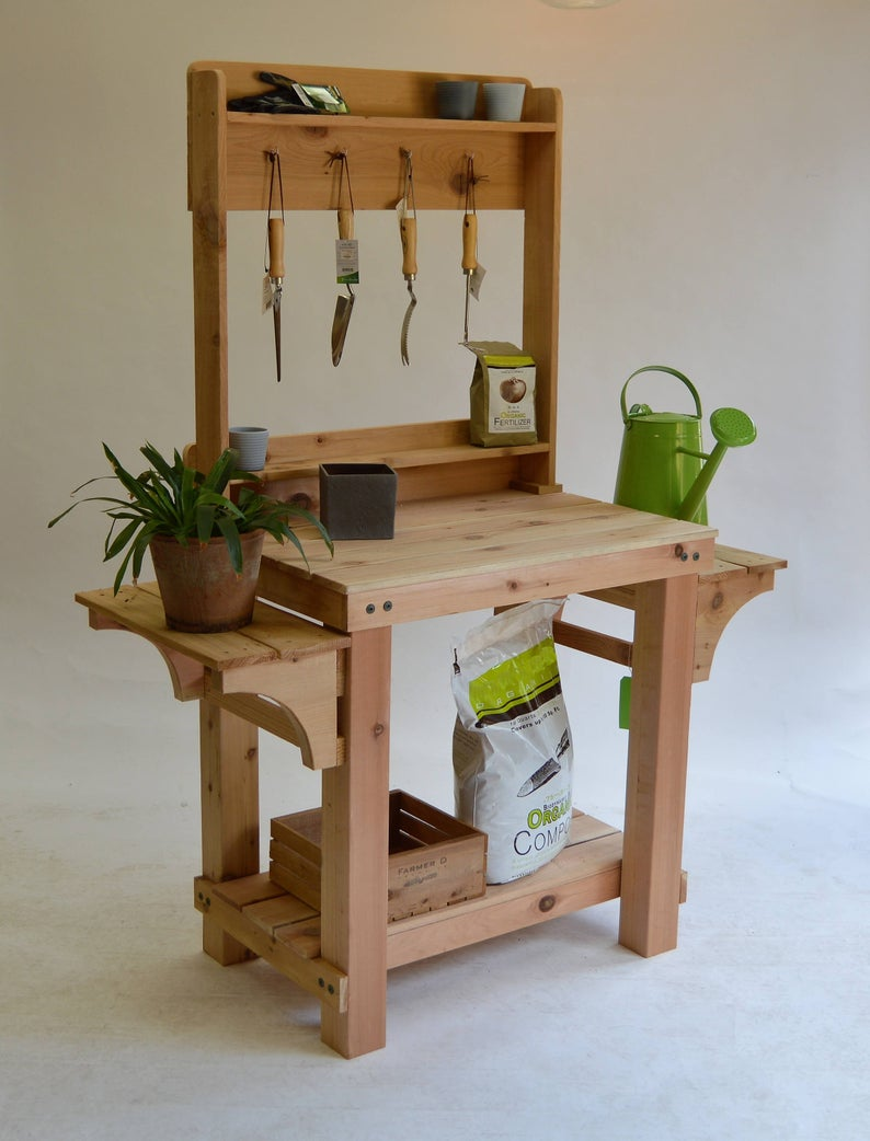 Solid Wood Potting Bench