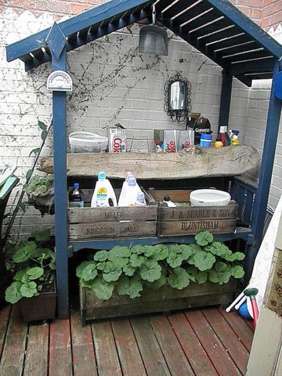 Garden Work Station Upcycle Garden