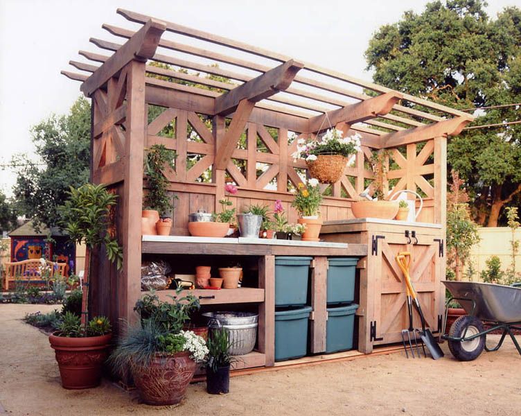 Yaheetech Outdoor Garden Potting Bench Table Planter Workbench