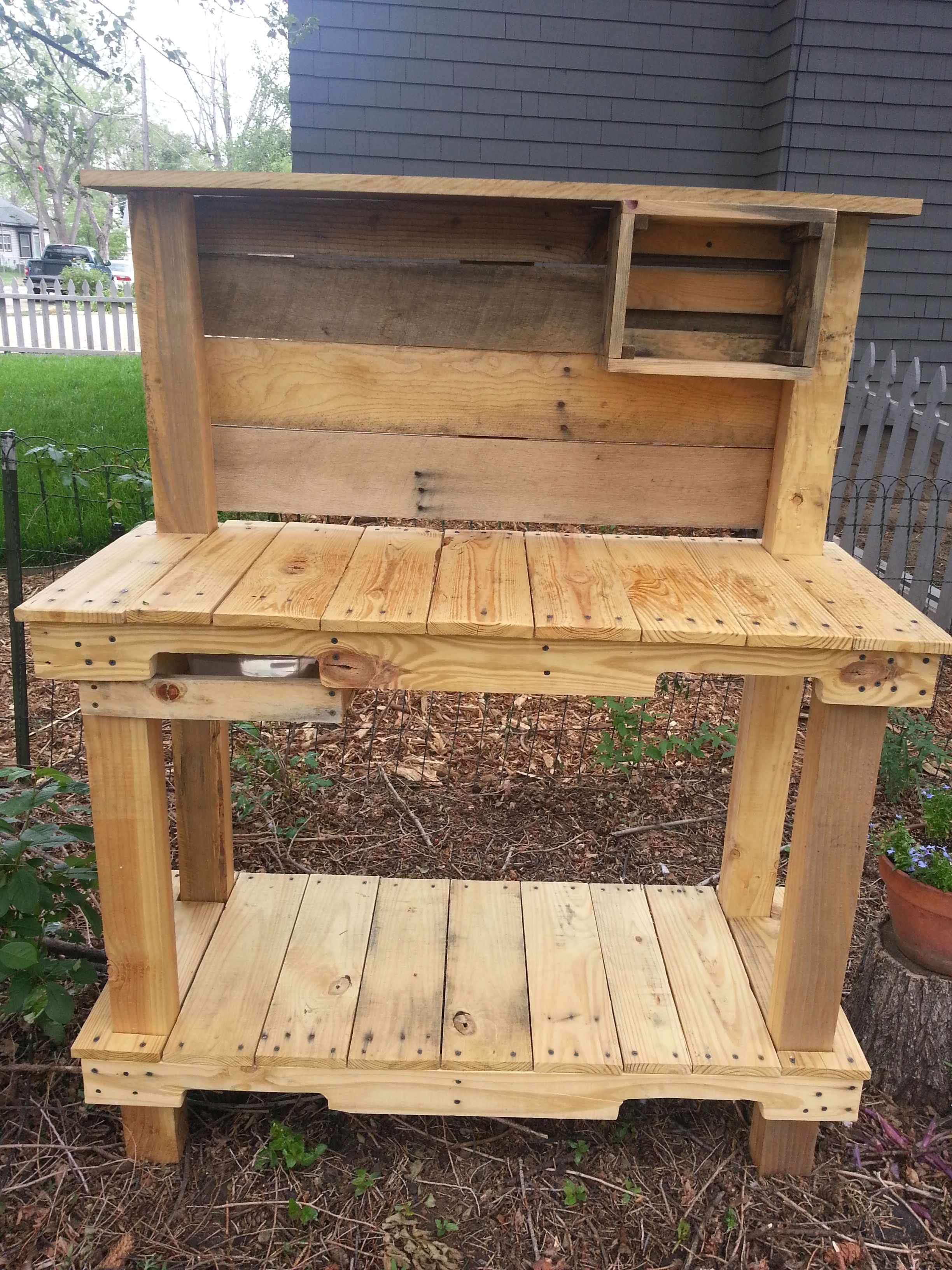 Bench Cedar Potting Table