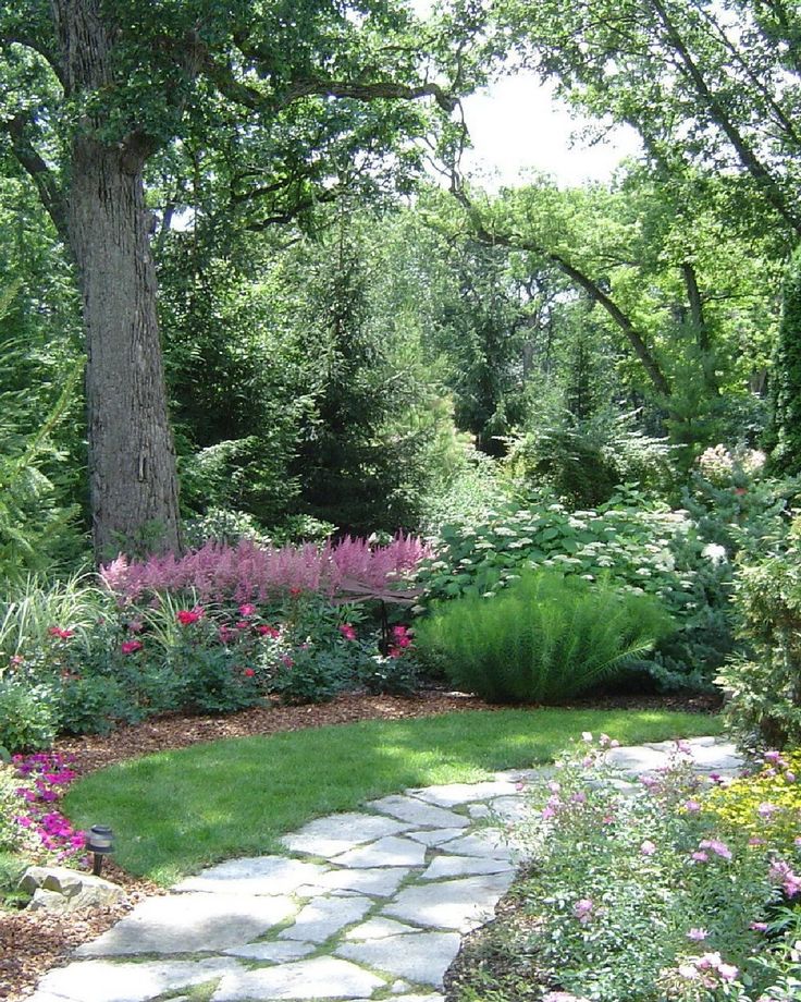 Flower Garden Landscaping Flower Landscape Idea Shade Garden Design