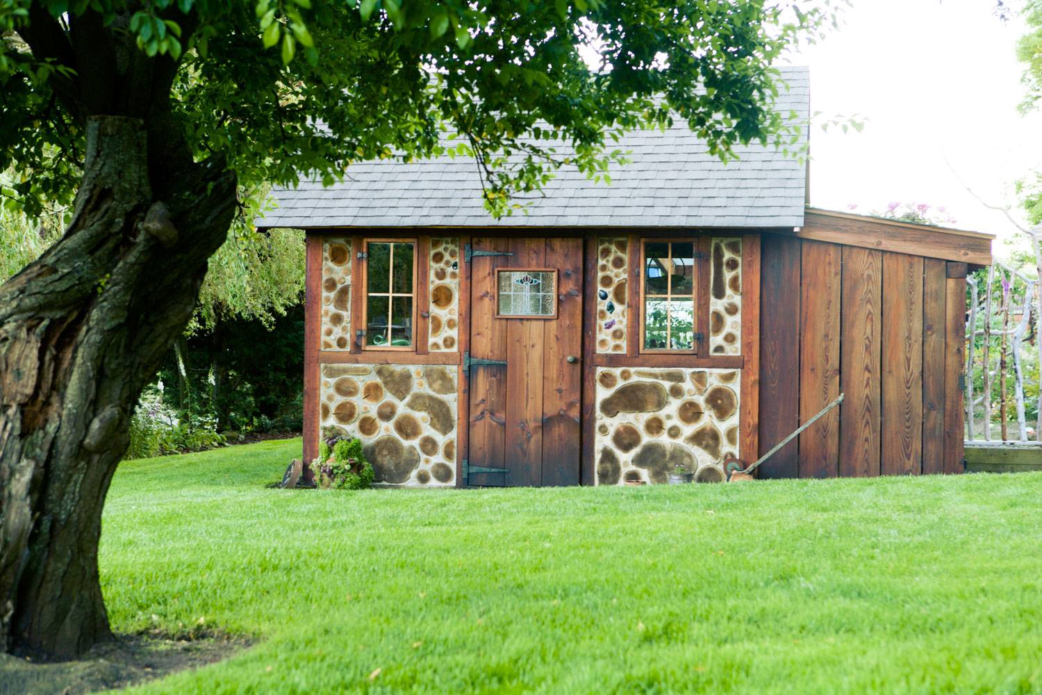 Cordwood Cottage Garden Shed