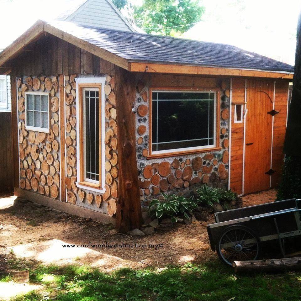 Cordwood Workshop Rustic Shed