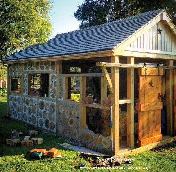 Cordwood Workshop Rustic Shed