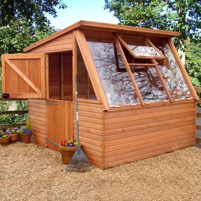 A Garden Shed Greenhouse Combo