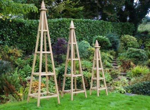 Steel Leaf Obelisk Trellis