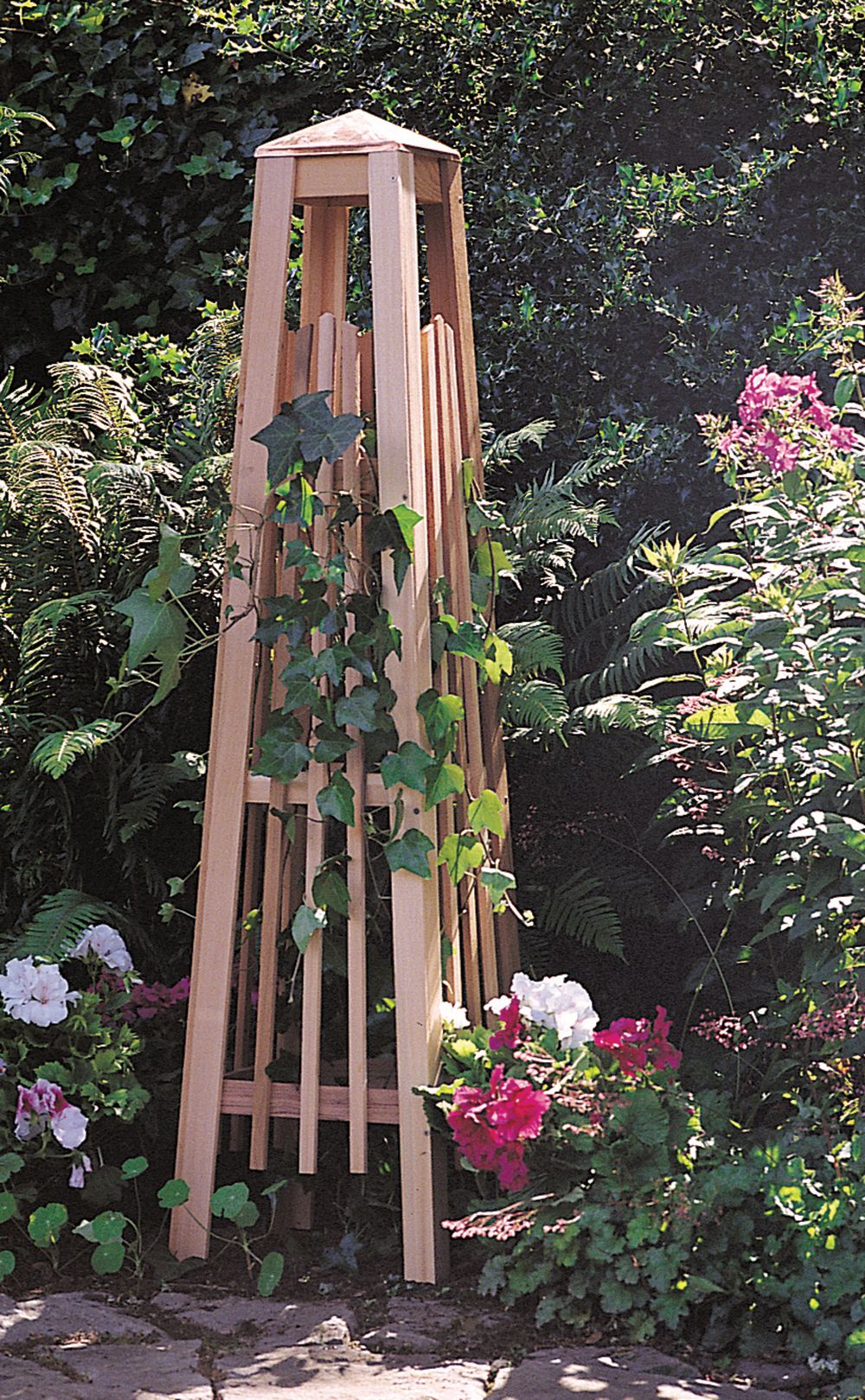 Wood Obelisk Trellis