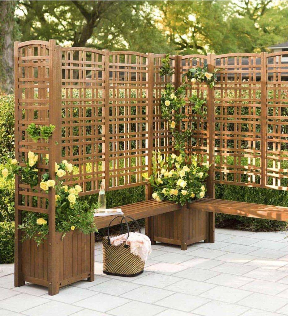 Garden Walls Inside And Out Easy Pergola Trellis Plans