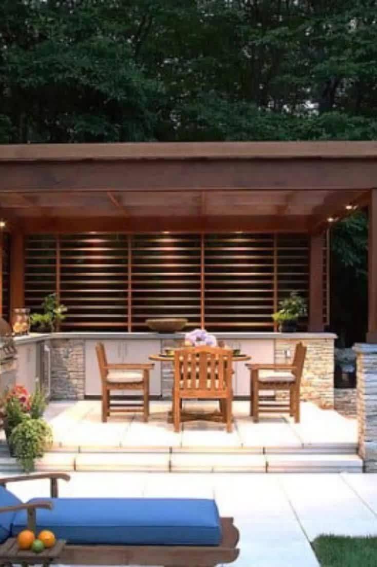 Awesome Covered Outdoor Kitchen Structures