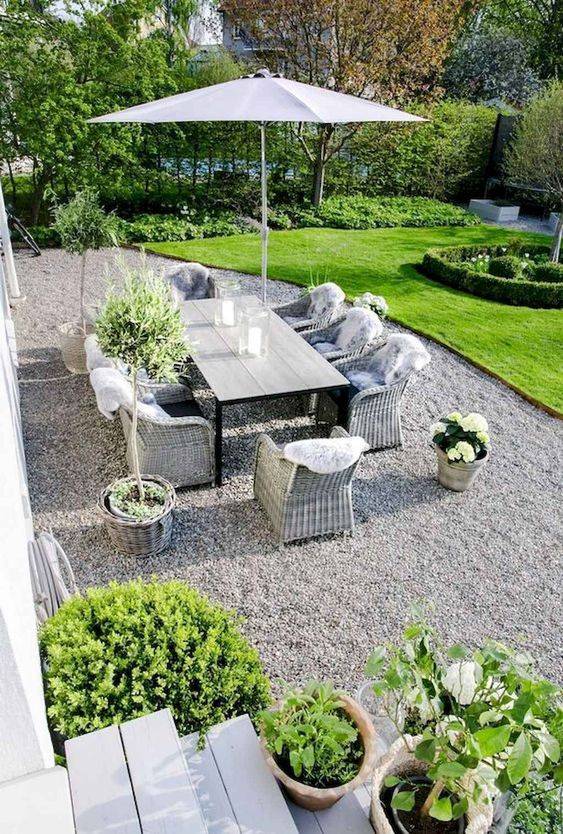 A Pea Gravel Patio