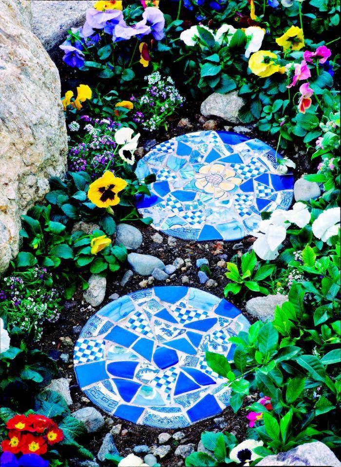 All These Different Mosaic Stepping Stones