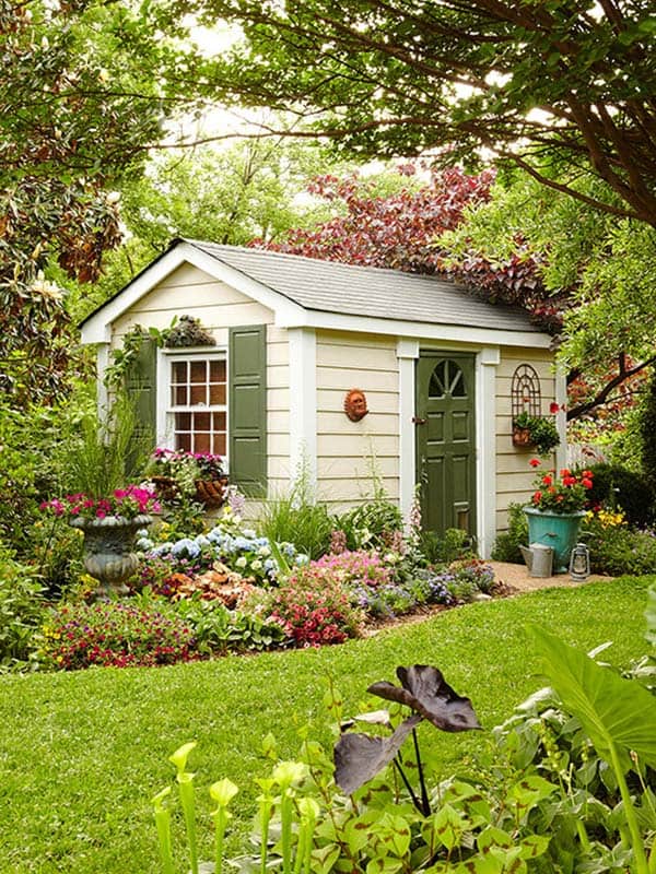 Sweet Garden Shed Inspiration Collage