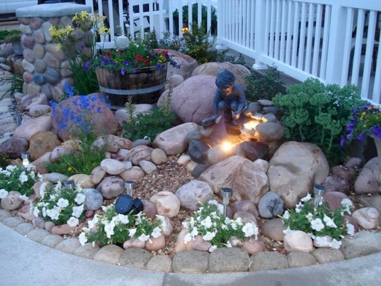Brickoutdoorfireplacelandscapetraditionalwithfrontyardlandscape