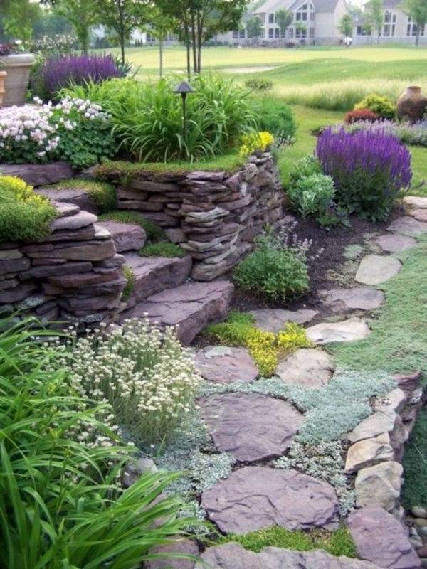 Stone Landscaping Ideas Quiet Corner