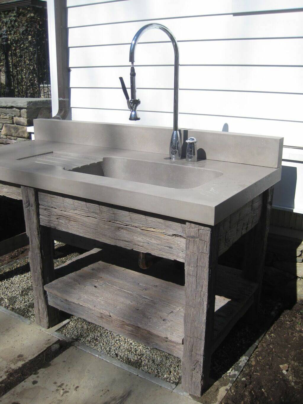 Creative And Functional Garden Sink
