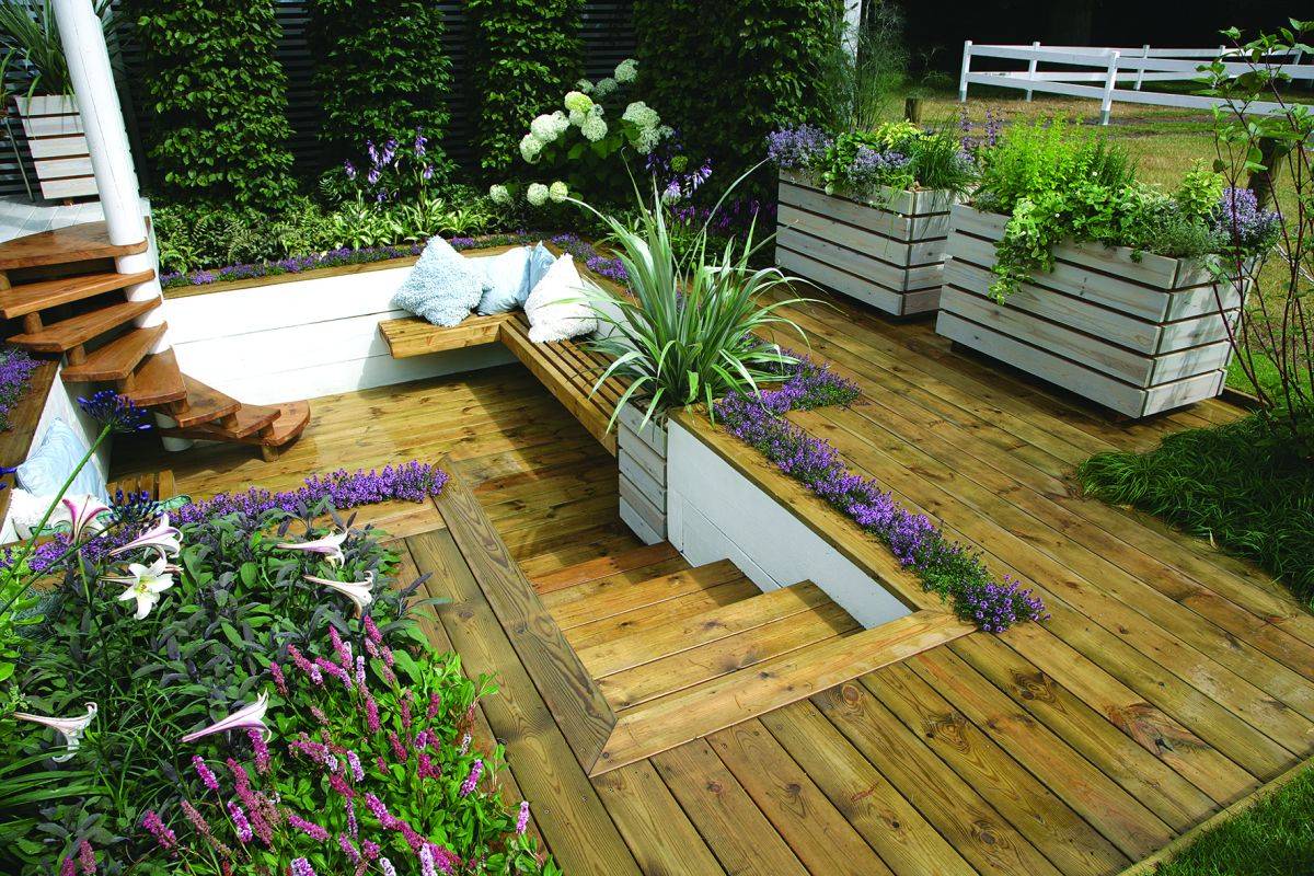 A Small Backyard Seating Area
