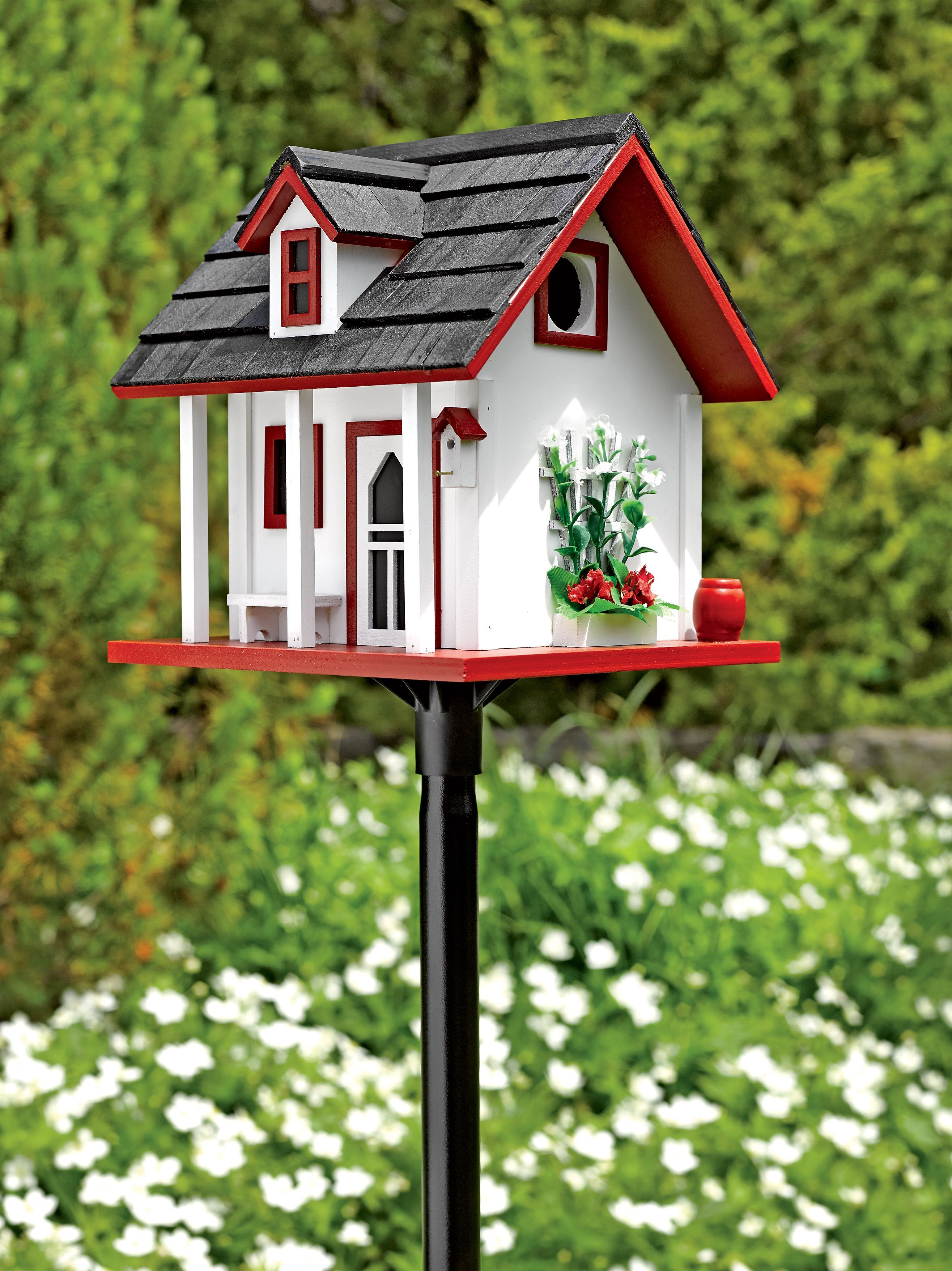 Home Bazaar Fieldstone Guest Cottage Birdhouse Decorative Bird Houses