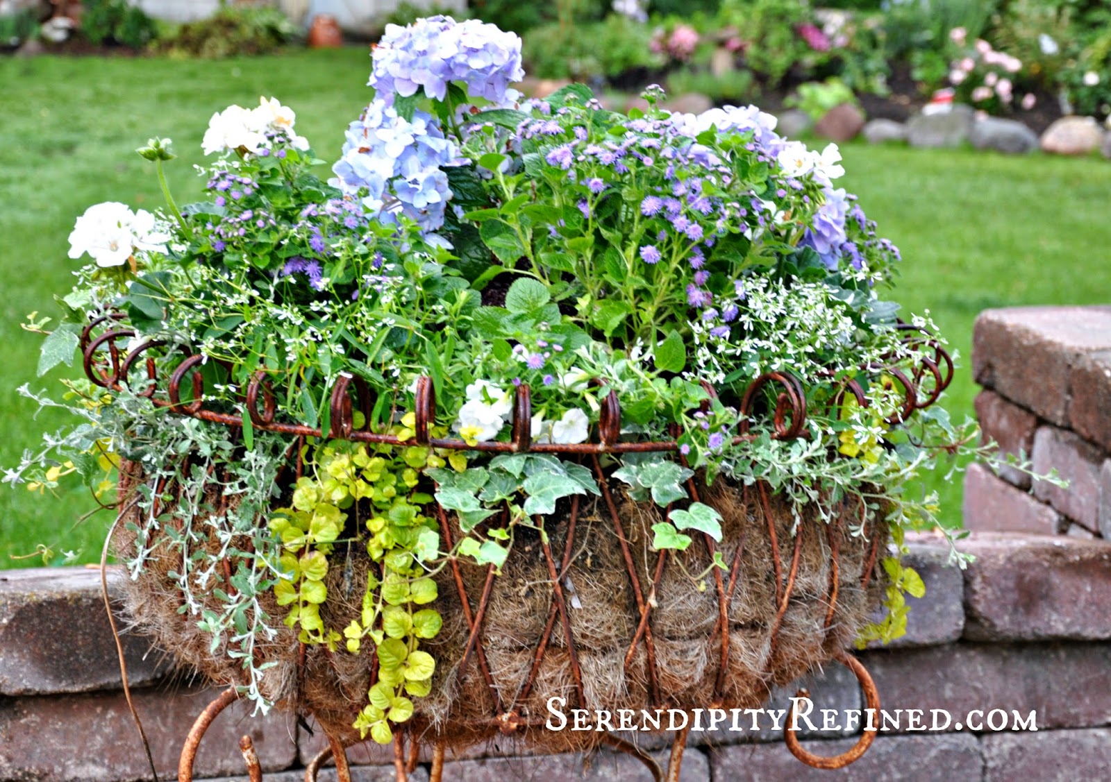 White Chinoiserie Planter