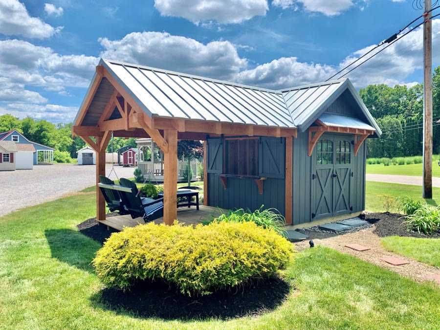 X Farmhouse Garden Shed Entertaining Recreation Greenhouse