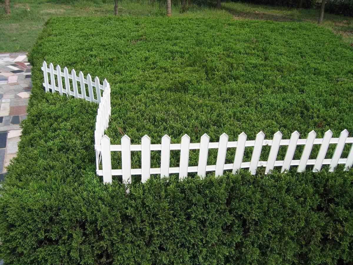 White Plastic Pvc Garden Field Outdoor Picket Fence China