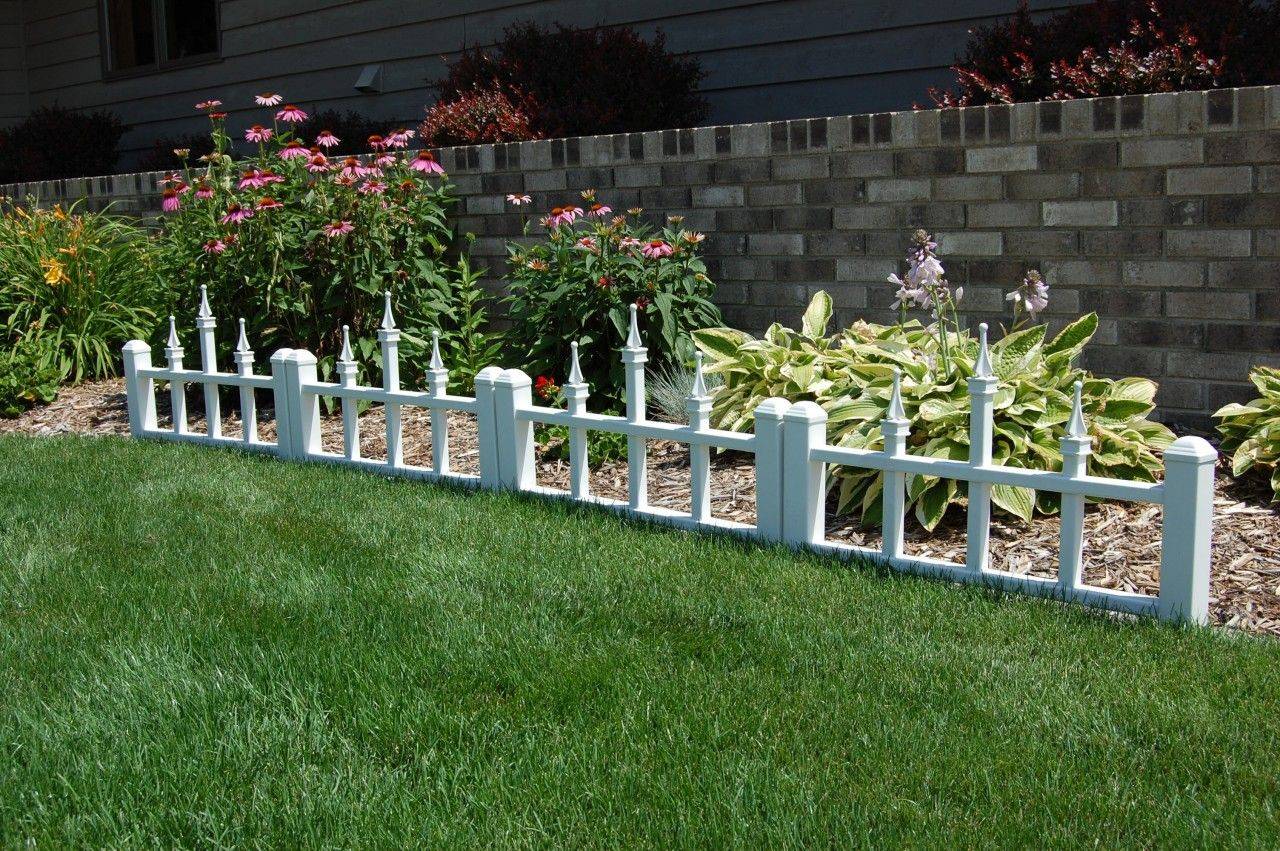 Mini White Garden Picket Fence Panels Wood