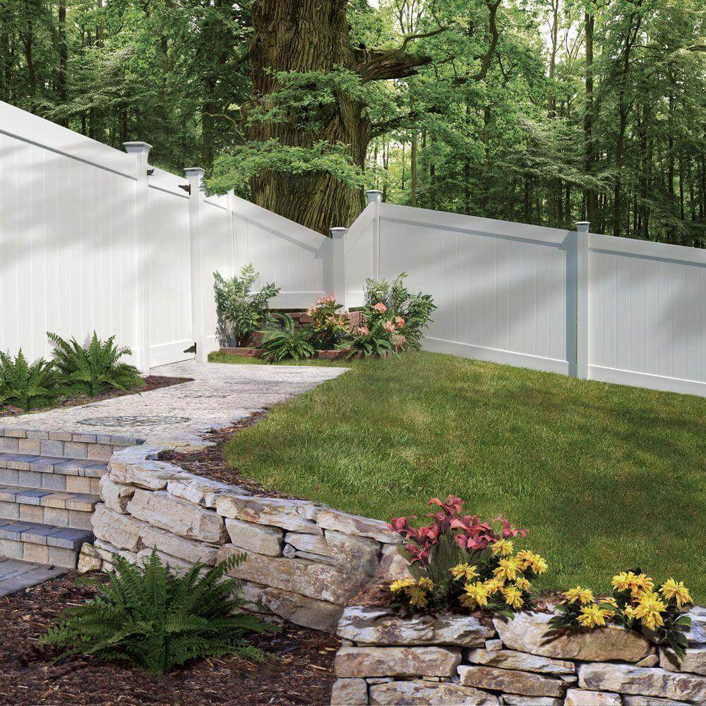 White Vinyl Fencing Fences Design