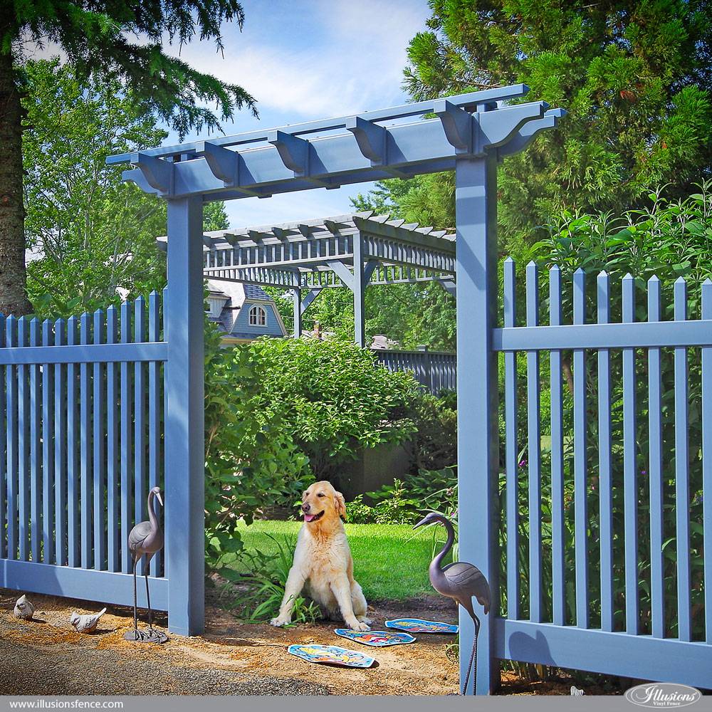 Pack White Vinyl Picket Garden Flexible Border Fence
