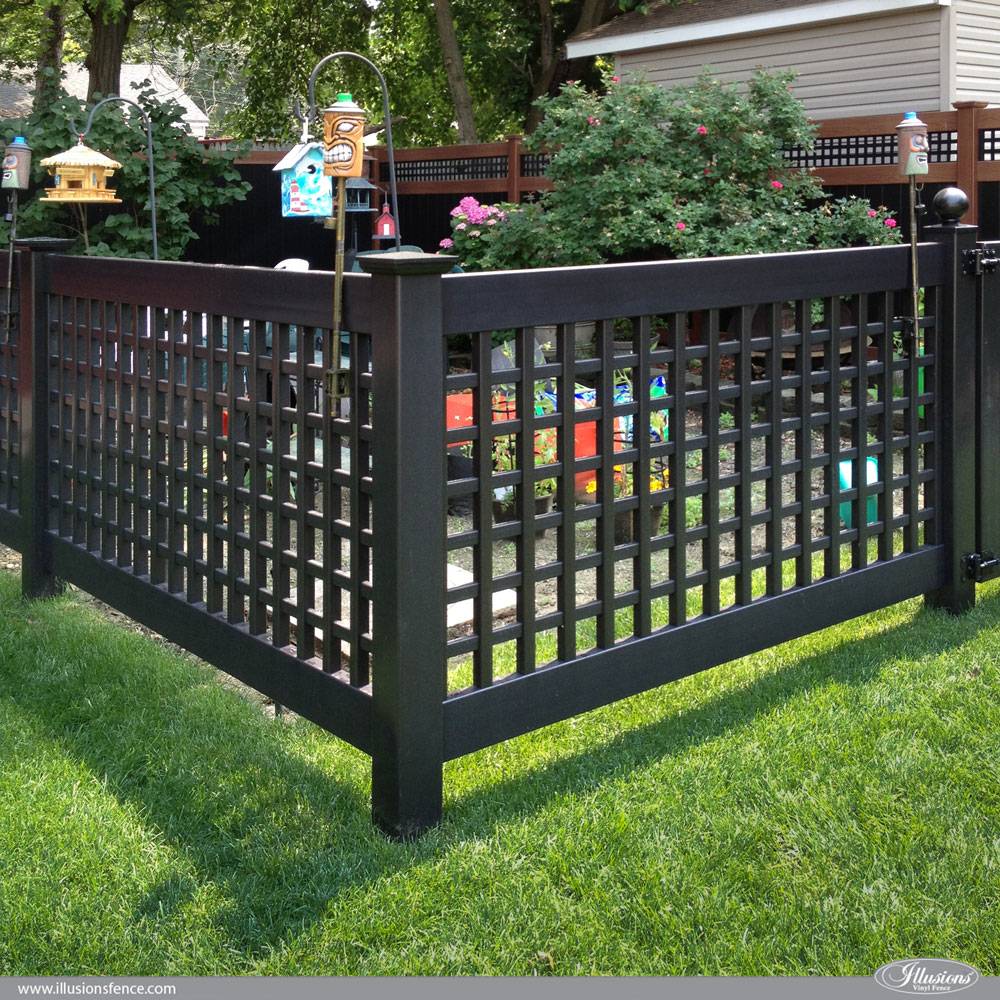 Ashley Vinyl Corner Picket Accent Fence Garden Fence