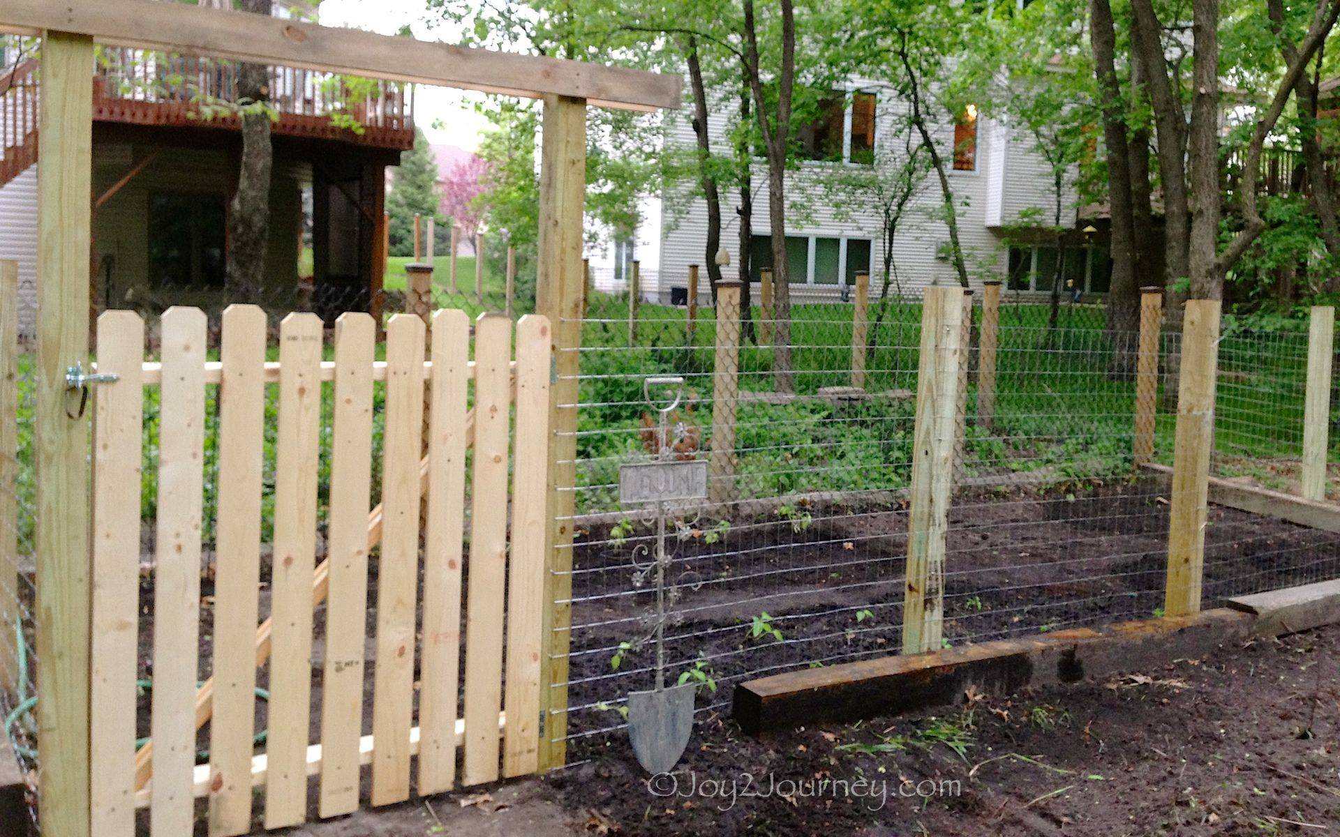 Vegetable Garden Fence Gate Hawk Haven