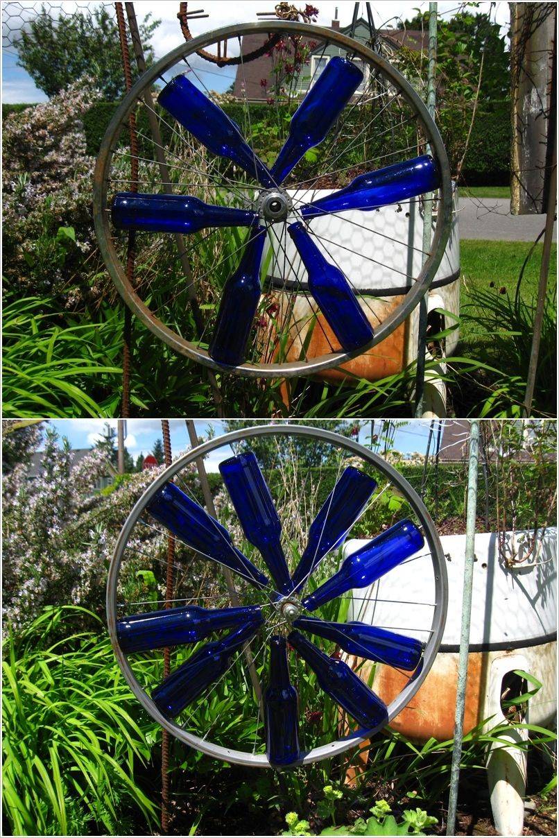 A Bicycle Wheel Yard Art Diy