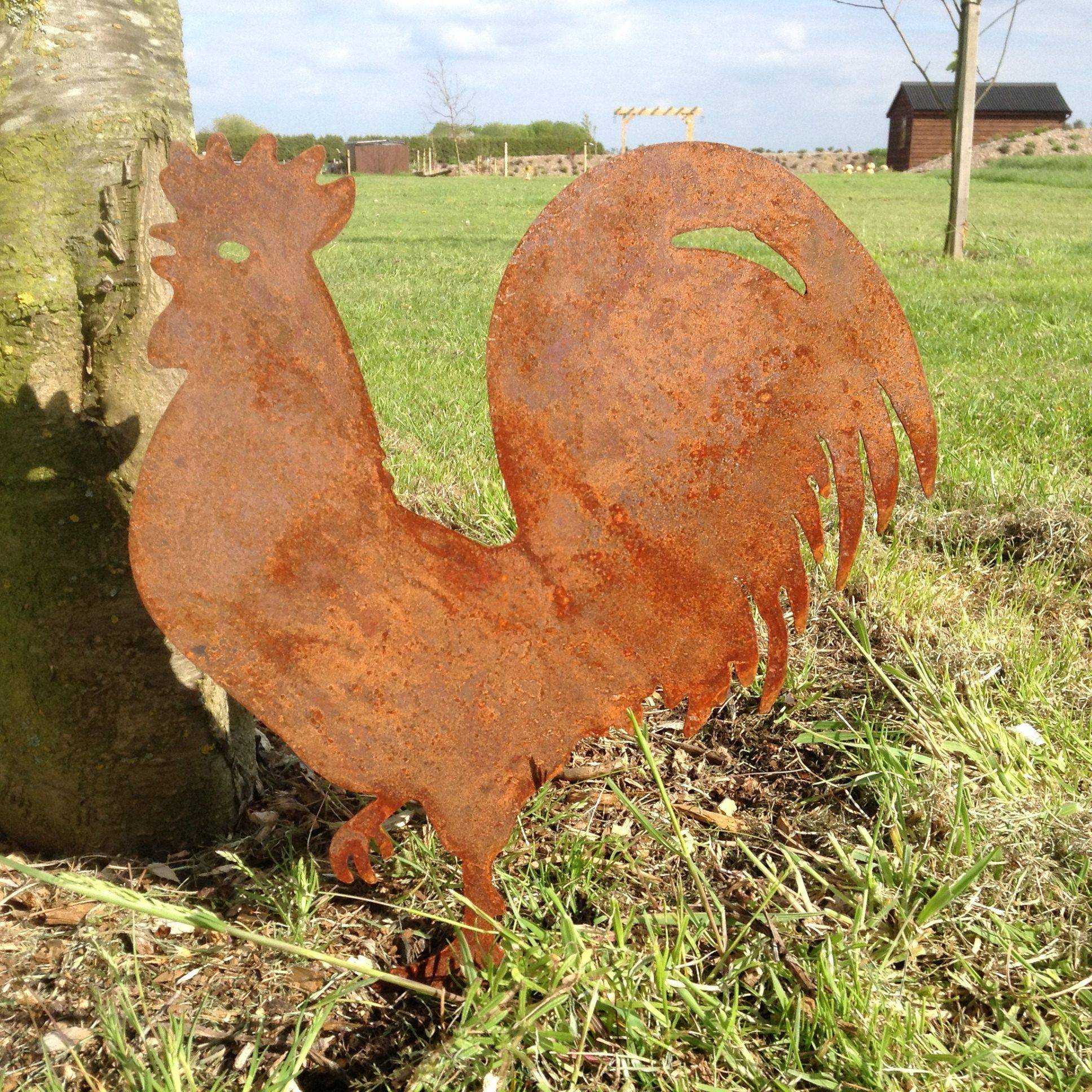 Hippy Bird Metal Yard Art