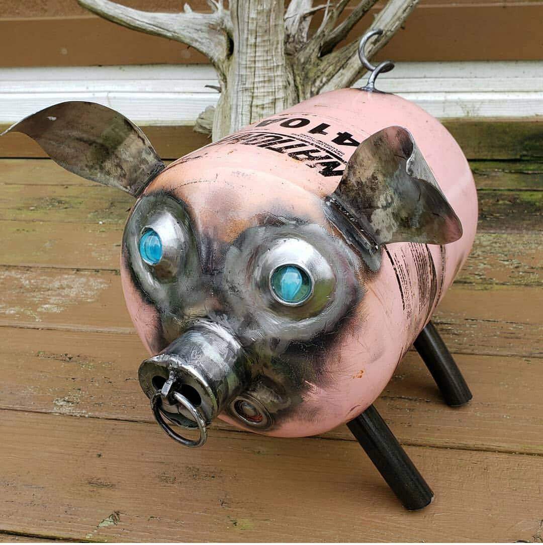 Metal Scrap Animal Sculptures