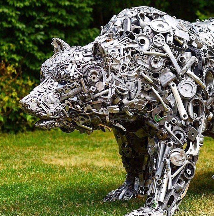 This Recycled Yard Art