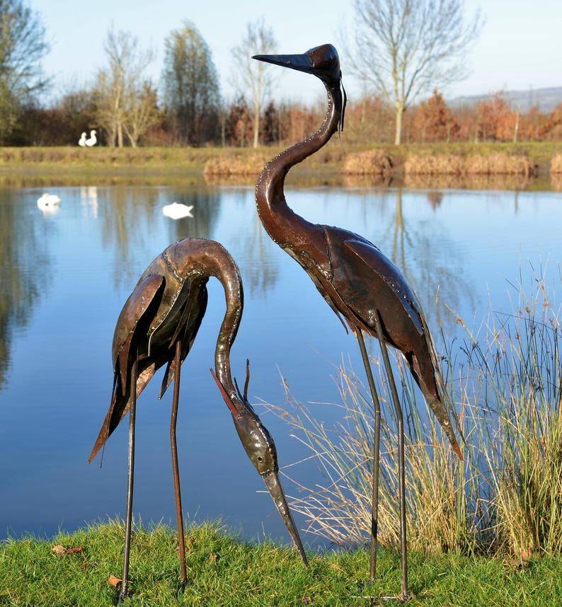Eclectic Metal Heron