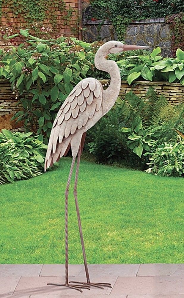 Regal Art Gift Bronze Heron Standing Art