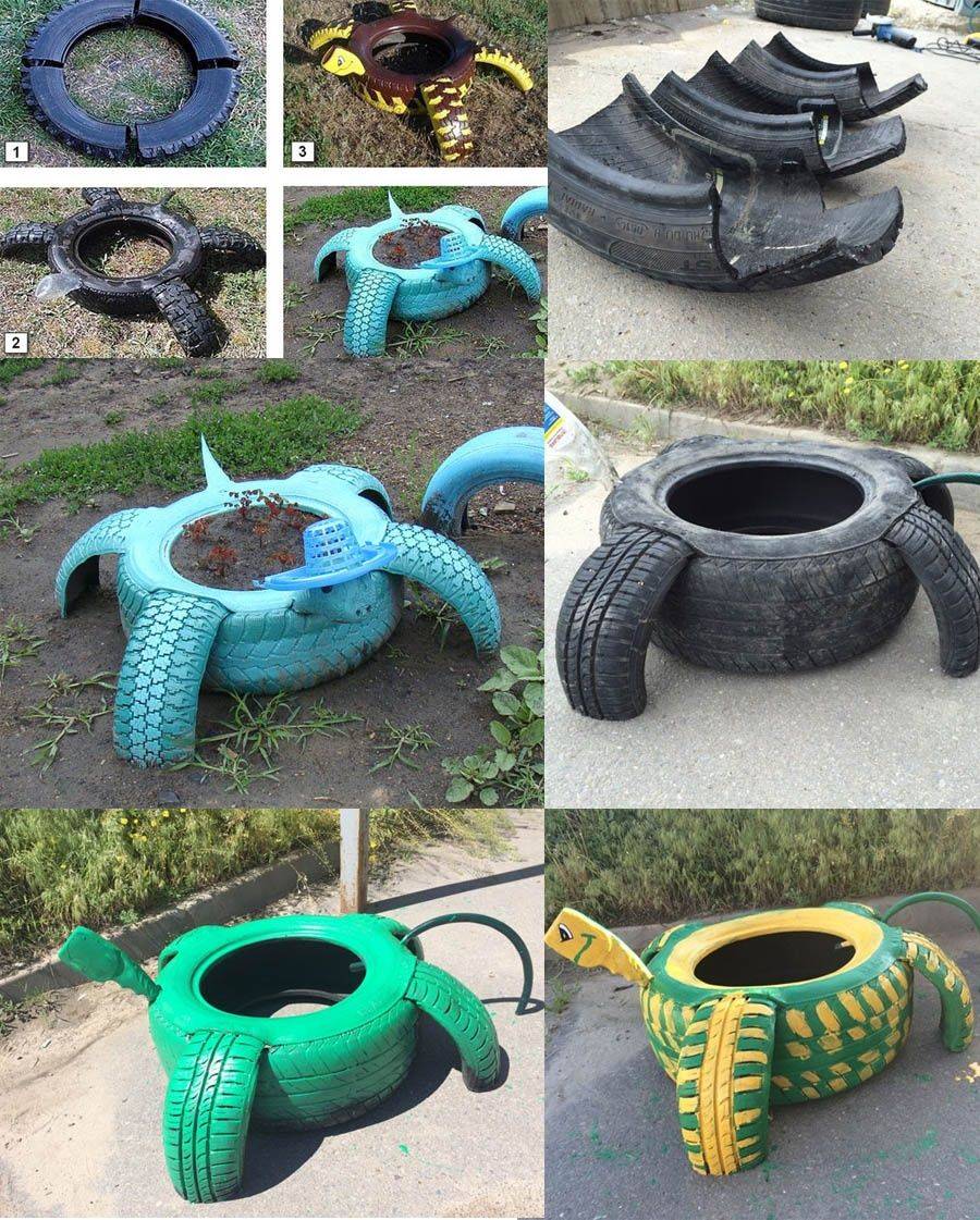 Animal Tire Planter Garden Art Fab Diy Ideas