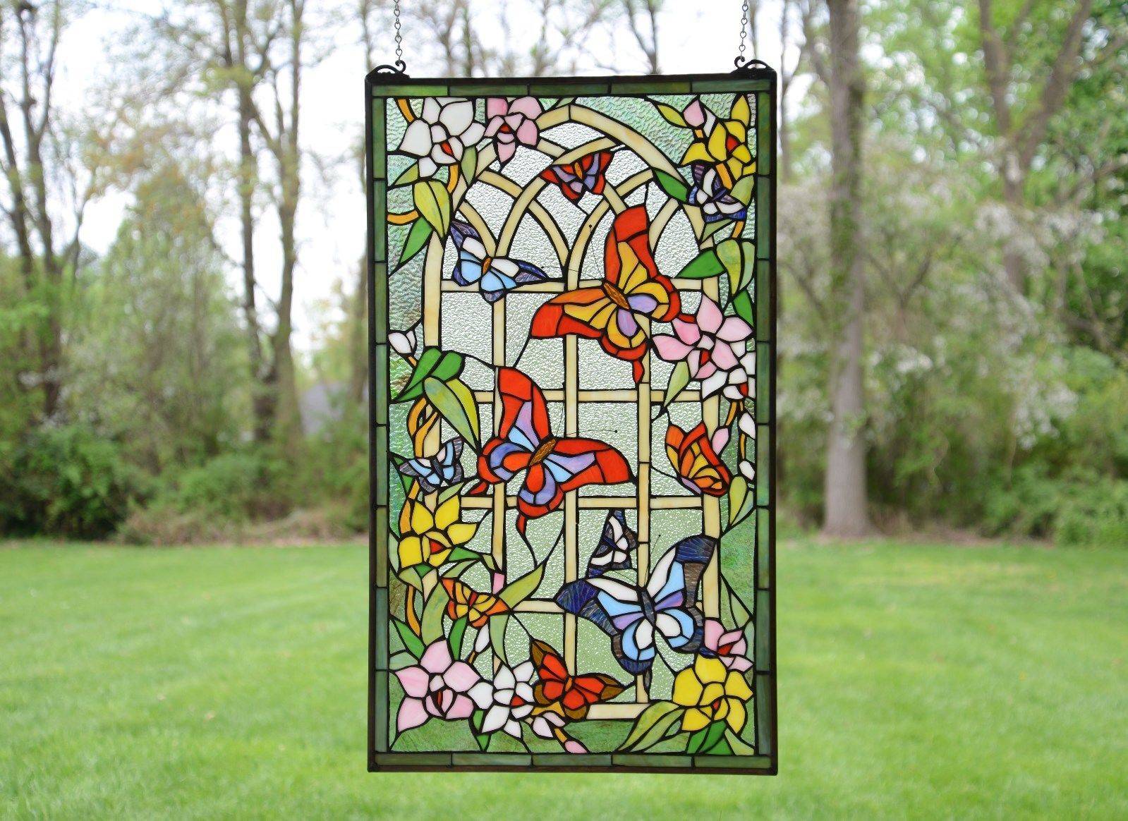 Large Stained Glass Garden Decoration Arts