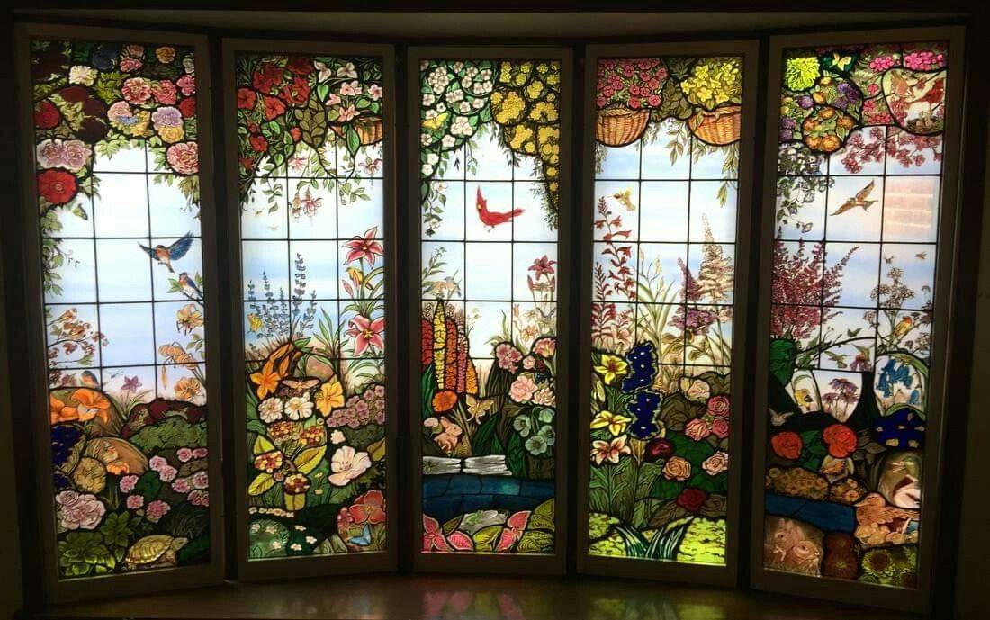 Stained Glass Garden Stake