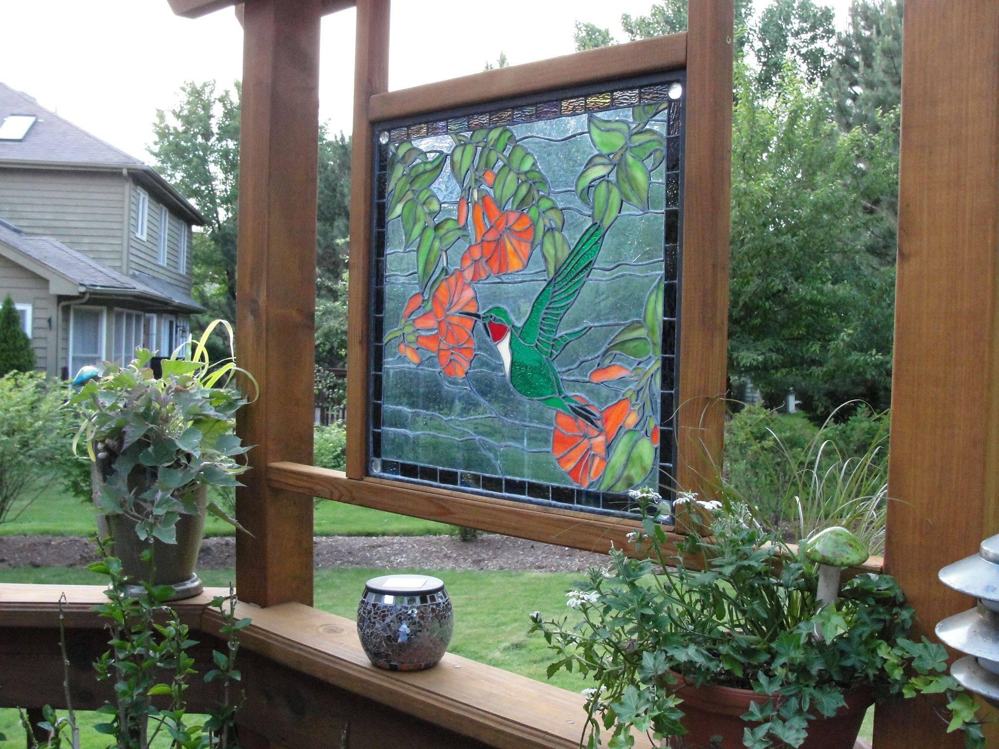 Stained Glass Window Panelbutterfly Garden